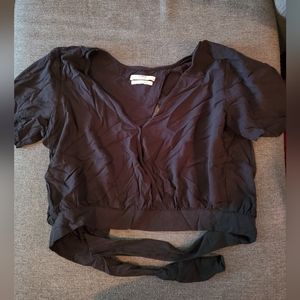 Open back crop top